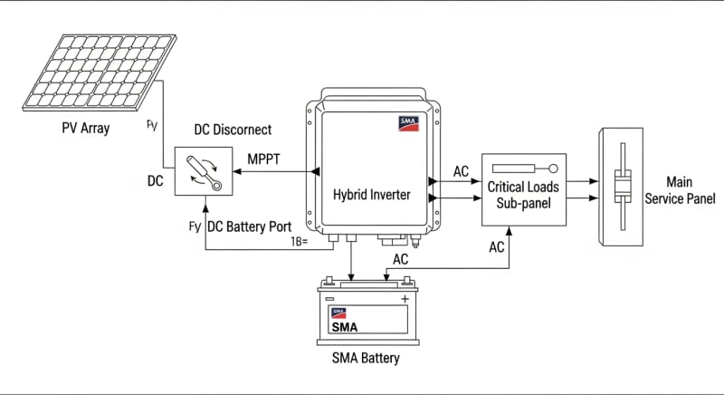 sma battery - engineering architecture diagram 2026