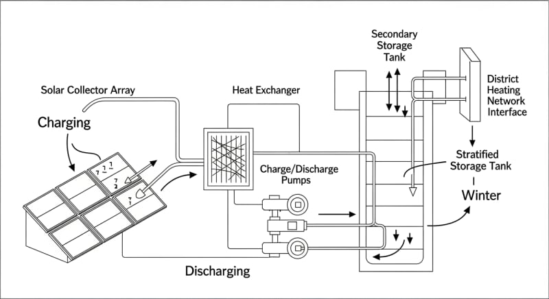 seasonal thermal energy storage - engineering architecture diagram 2026