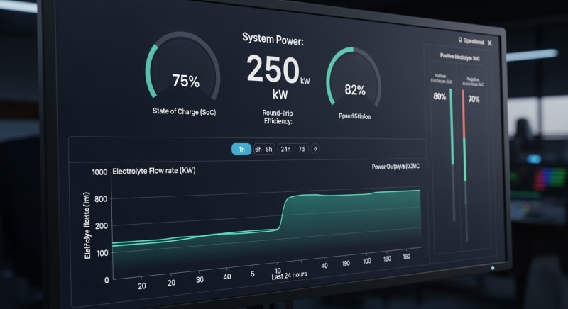 vanadium flow batteries - performance testing and validation 2026