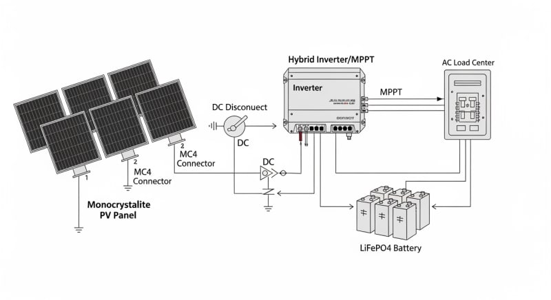 solar panels do it yourself kit - engineering architecture diagram 2026