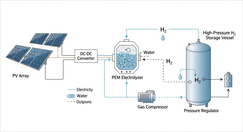 storing hydrogen gas - engineering architecture diagram 2026