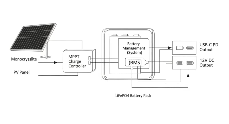 best solar rechargeable power bank - engineering architecture diagram 2026