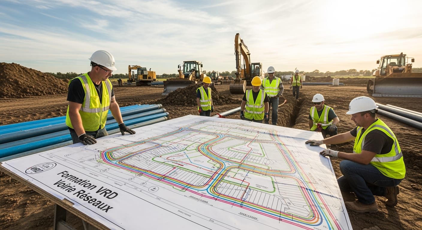 Formation VRD Voirie Réseaux : Devenez Expert en Voirie et Réseaux Divers (2026) 3 Formation VRD Voirie Réseaux - 4Génie Civil