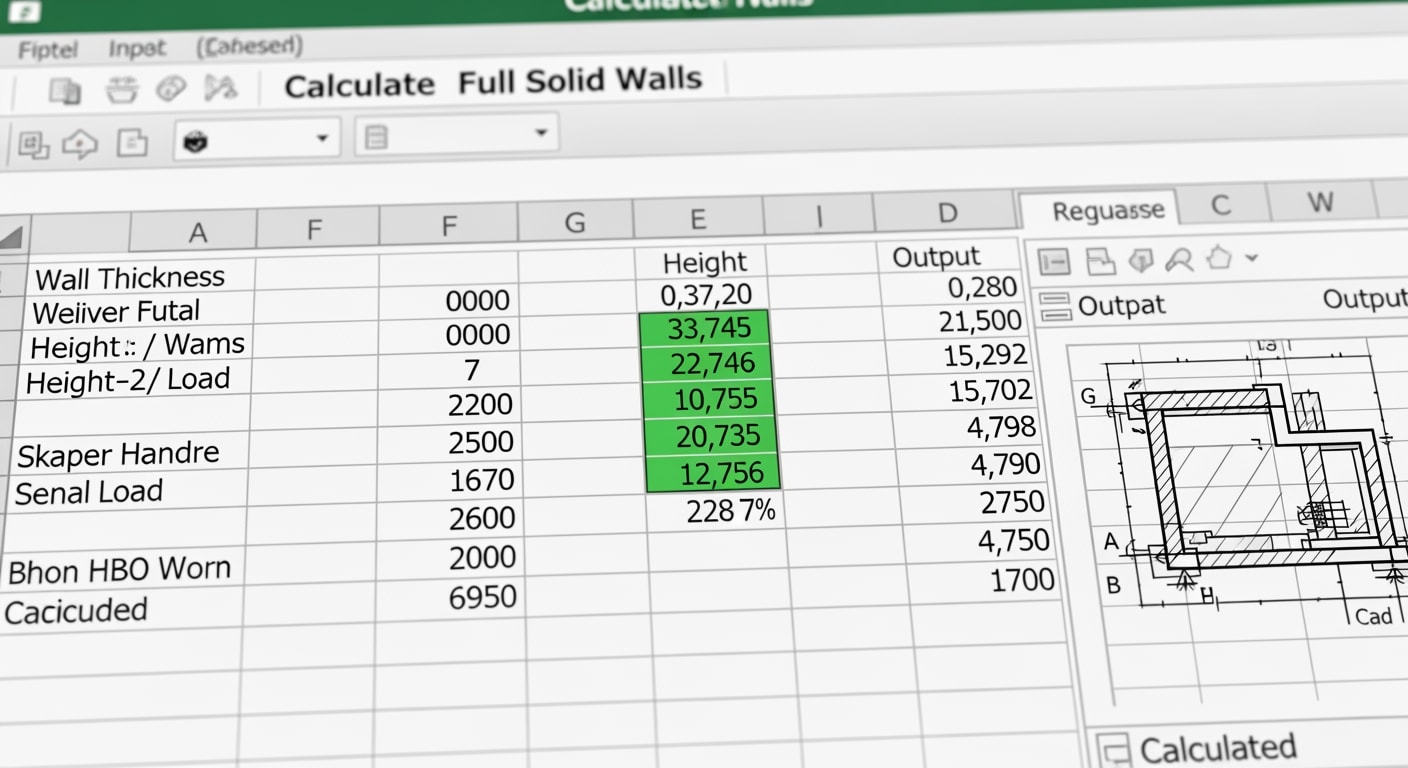 Feuille de calcul voiles pleins : Modèle Prêt à Télécharger (2026) 2 Feuille de calcul voiles pleins - 4Génie Civil