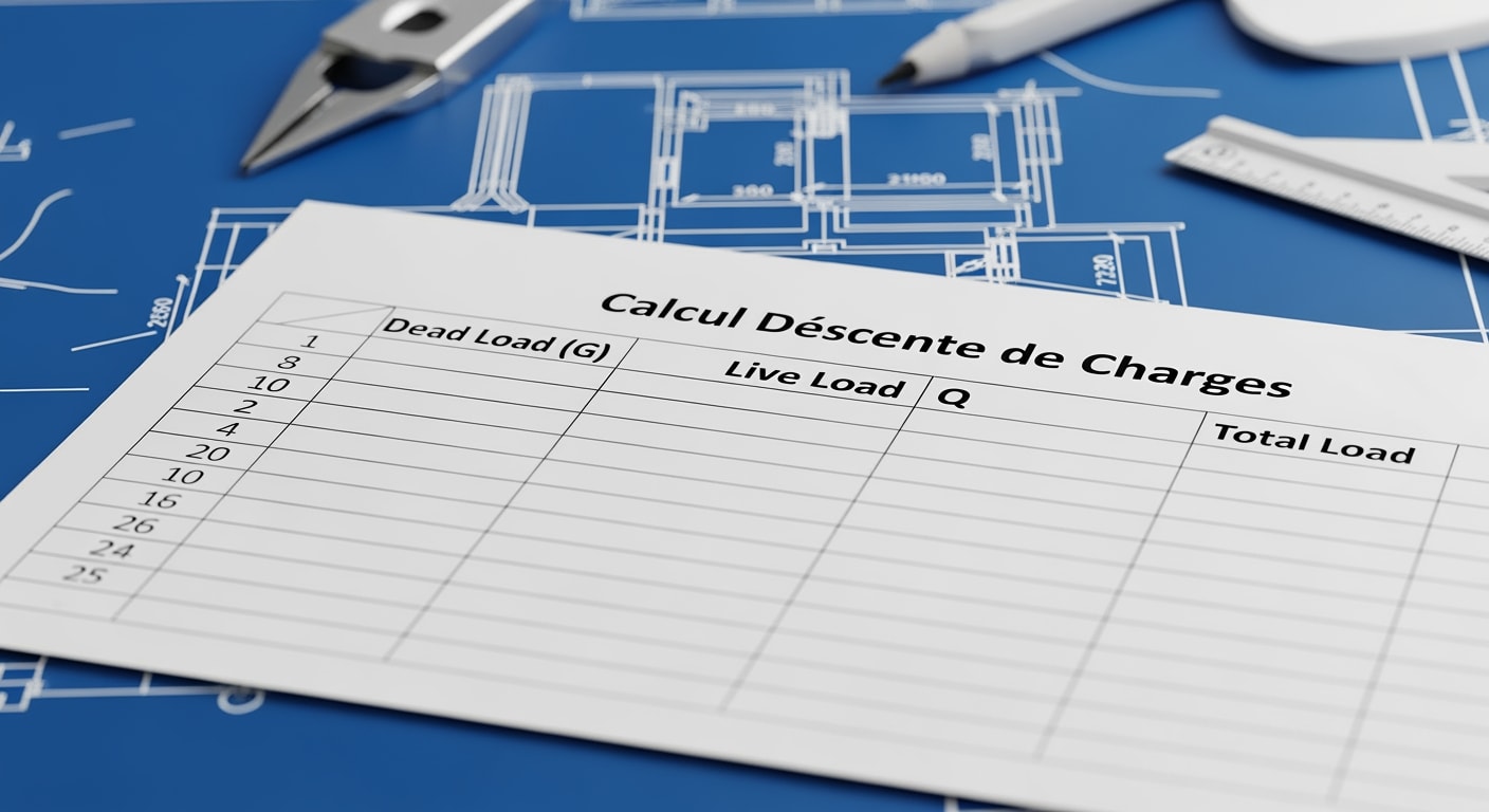 Feuille calcul descente de charges - 4Génie Civil