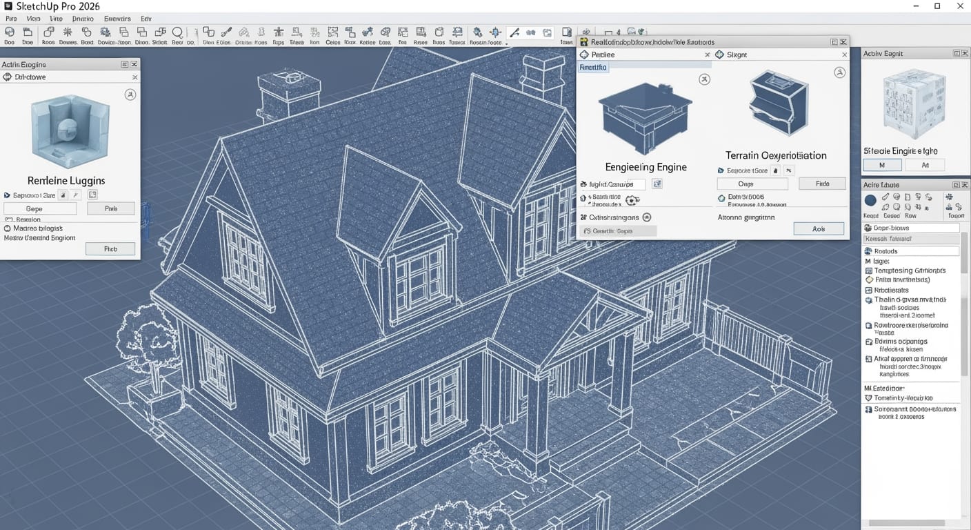 SketchUp Pro 2026 : Téléchargement Gratuit et Nouveautés 2 SketchUp Pro 2026 - 4Génie Civil