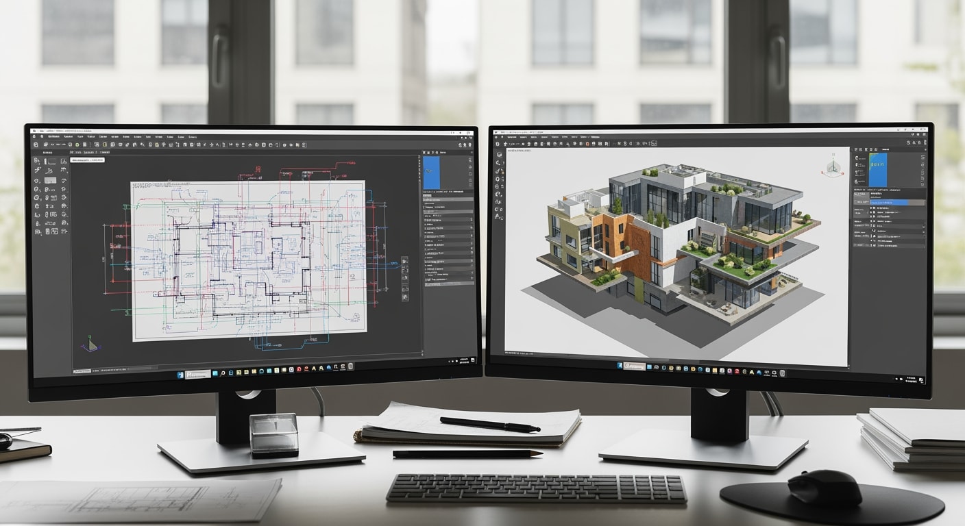 Comparatif AutoCAD vs Revit - 4Génie Civil