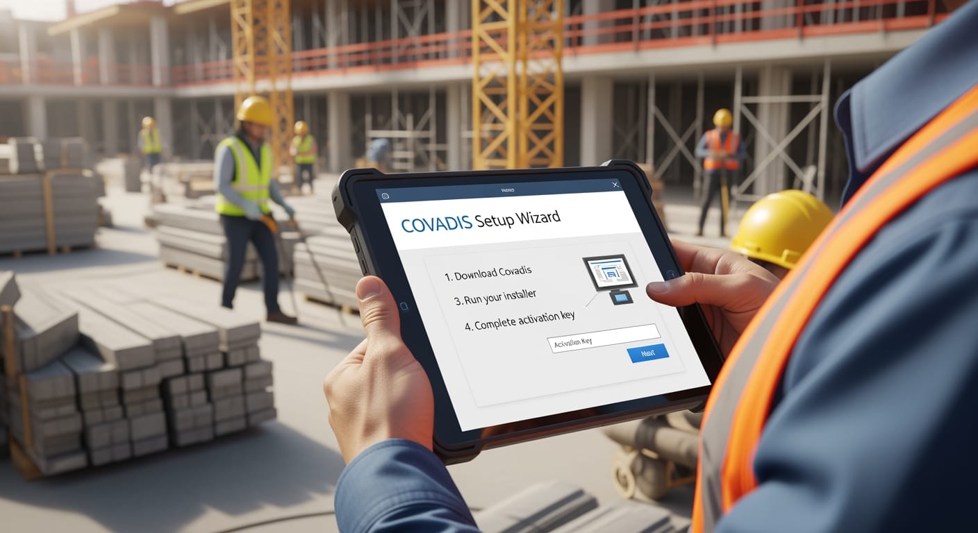 Interface technique Covadis download - Support et maintenance 4Génie Civil