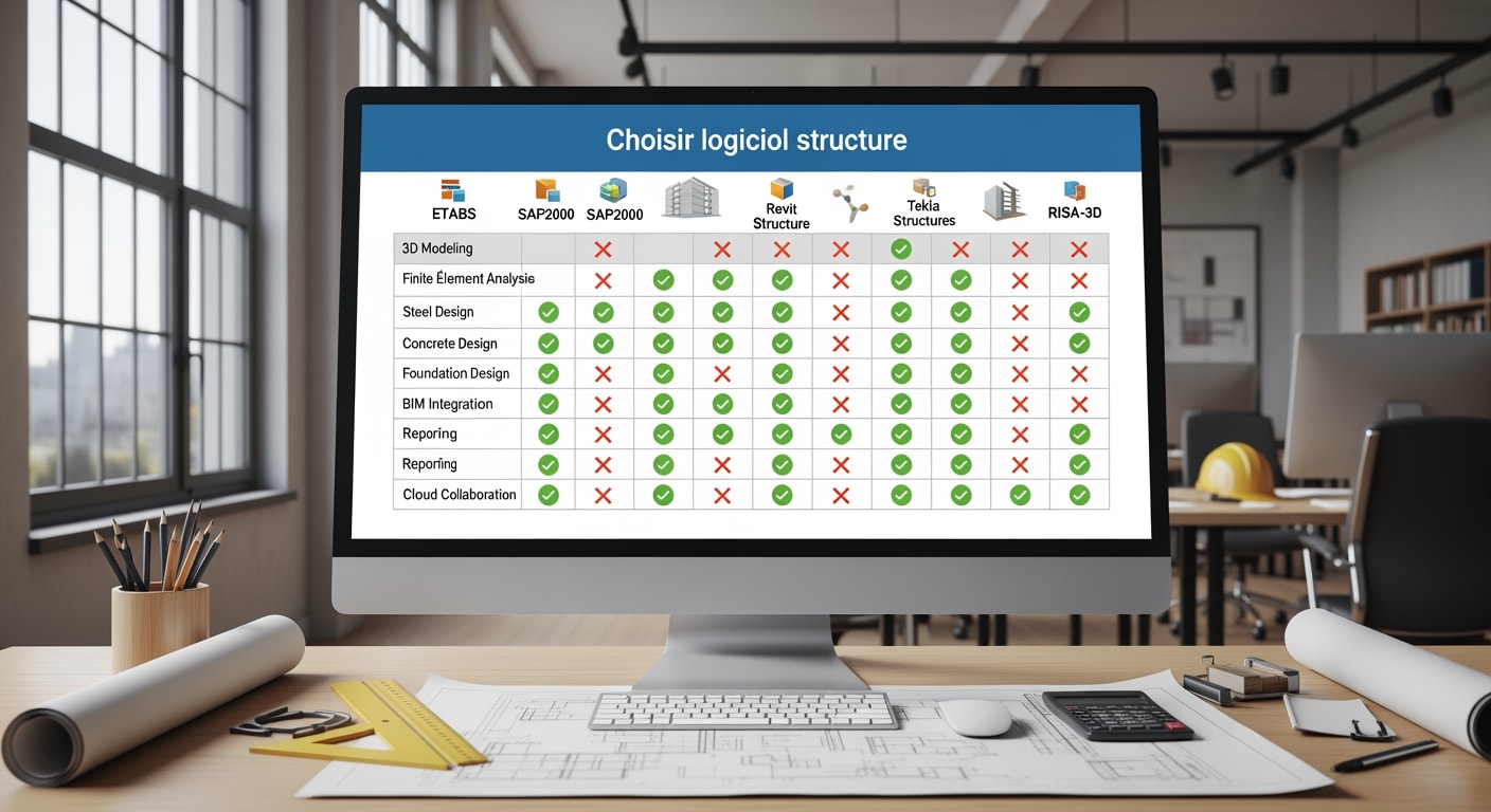 Choisir logiciel calcul structure - 4Génie Civil
