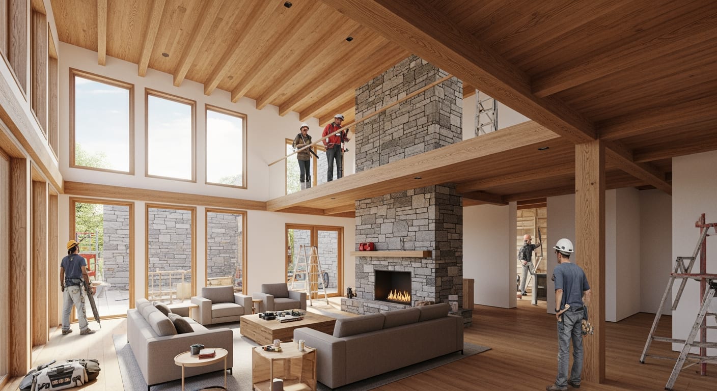 Plan maison moderne - 4Génie Civil