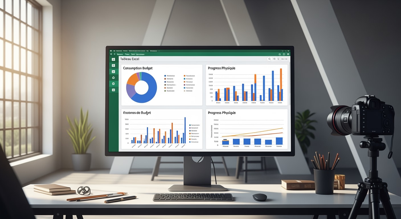 Tableau Excel suivi de chantier - 4Génie Civil
