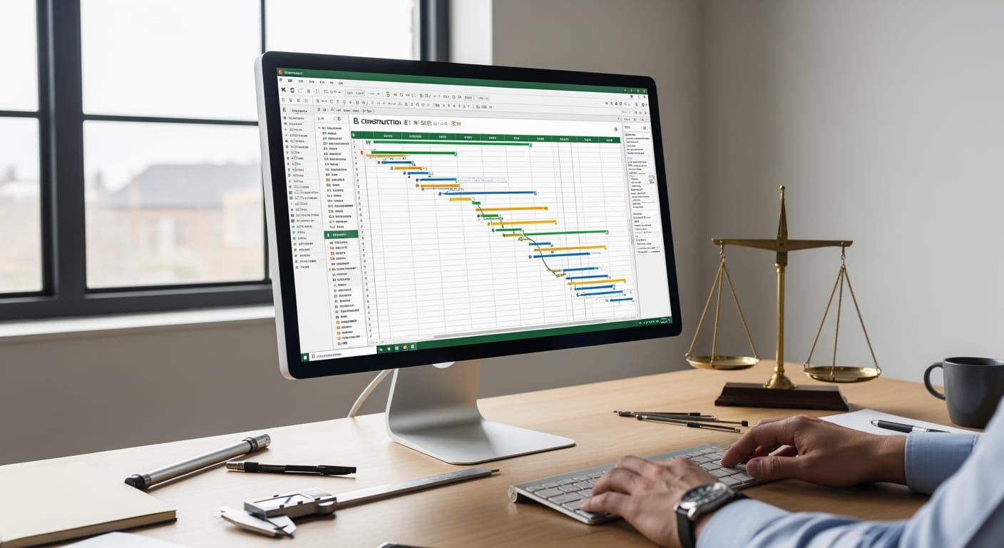 Planning suivi de chantier Excel : 7 Modèles et Guide de Pilotage (2026) 1 Planning chantier Excel - 4Génie Civil