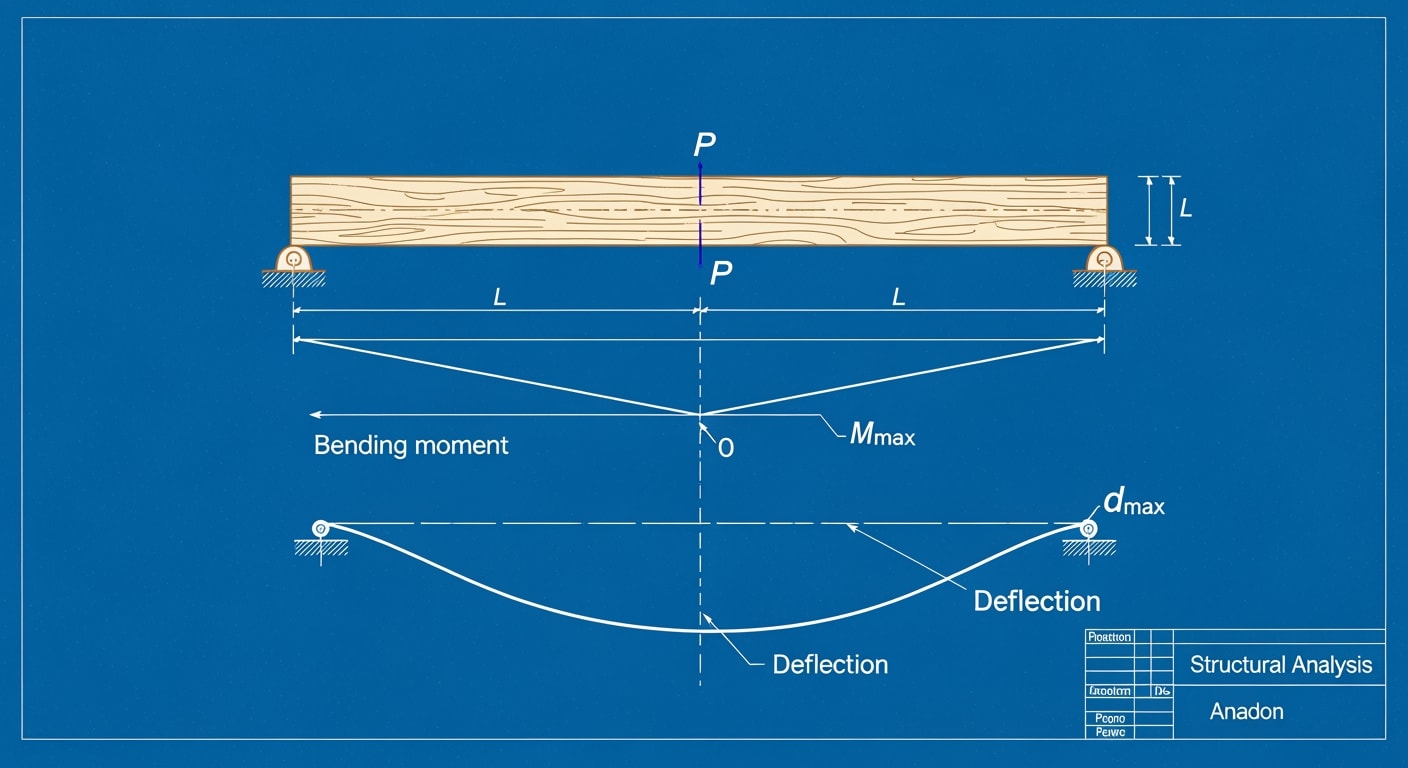 Calcul poutre bois 2 appuis - 4Génie Civil