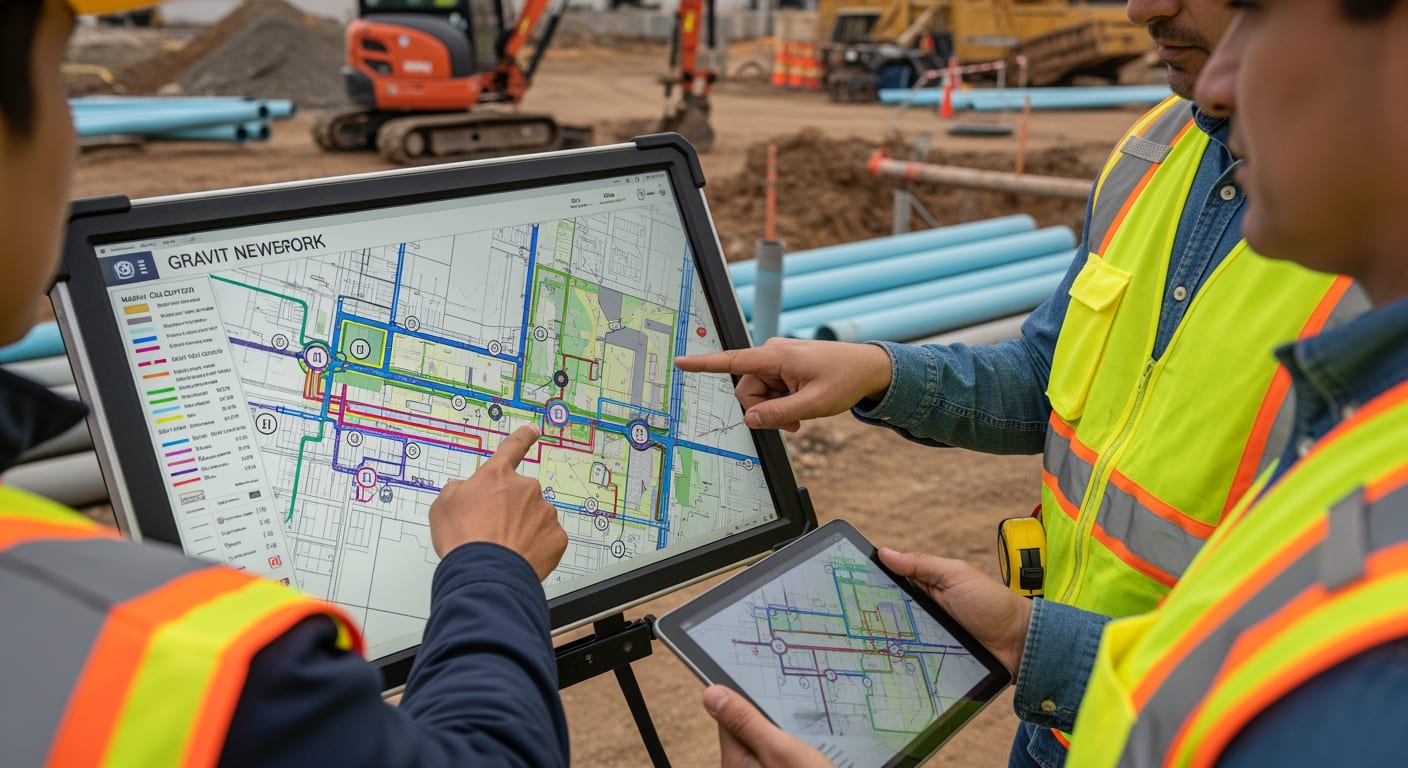 Réseaux assainissement gravitaire, Sous Pression ou Mixte ? (Update 2026) 3 Réseaux assainissement gravitaire - 4Génie Civil