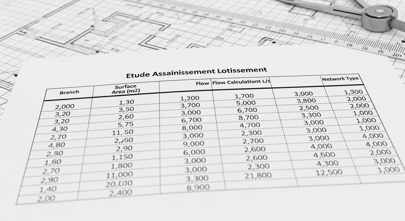 Etude assainissement lotissement - 4Génie Civil