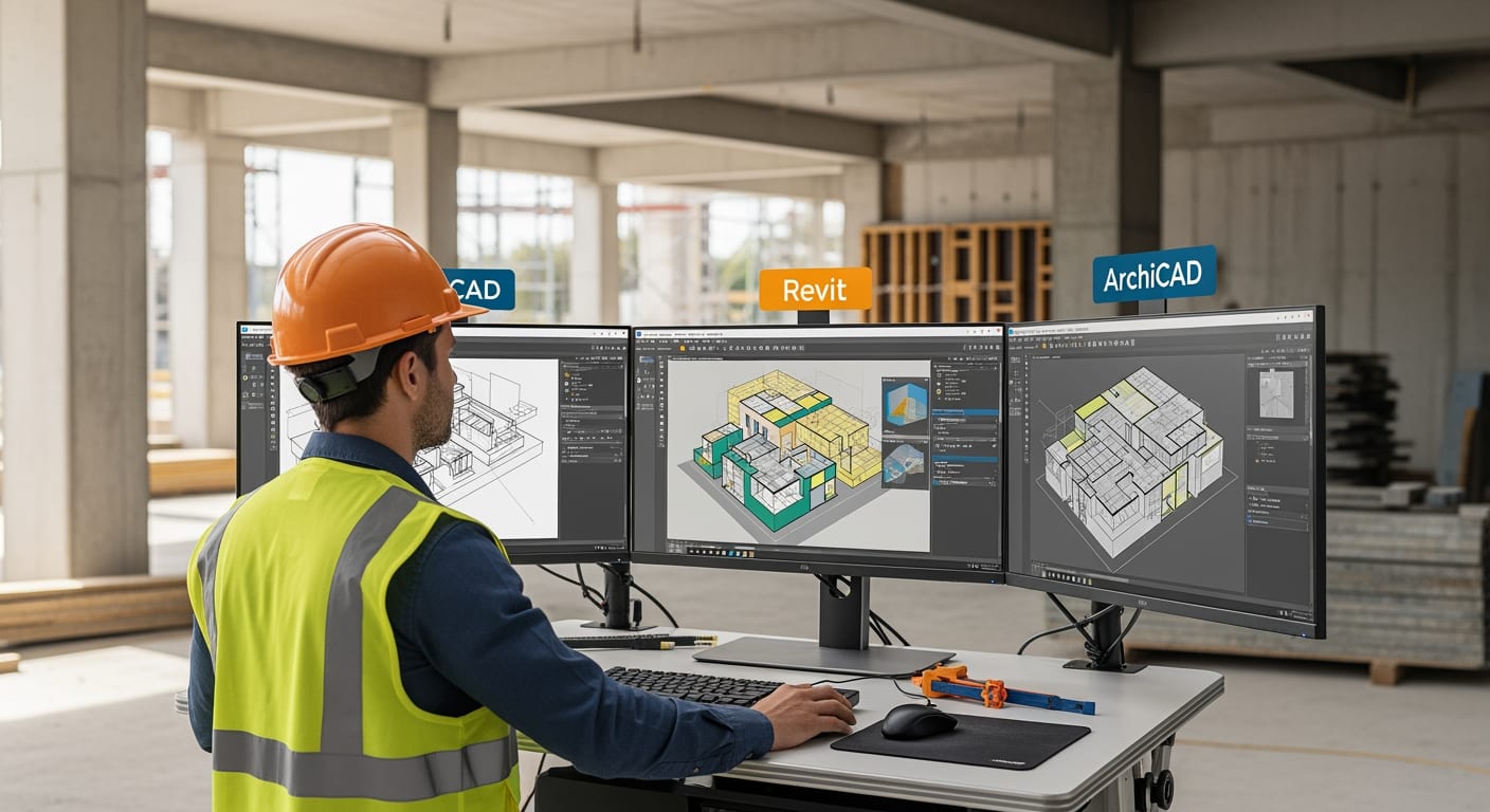 Comparatif AutoCAD vs Revit vs ArchiCAD - 4Génie Civil