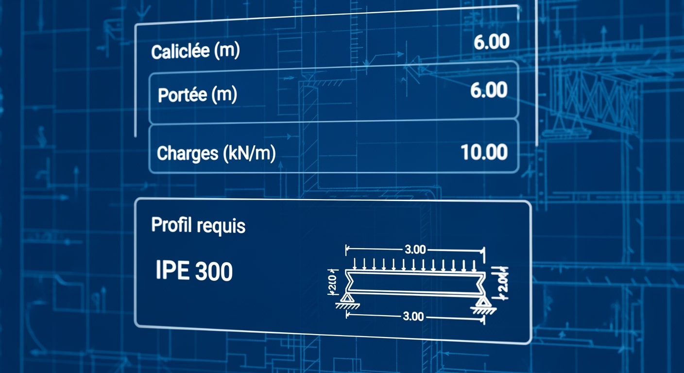 Logiciel calcul poutre acier - 4Génie Civil