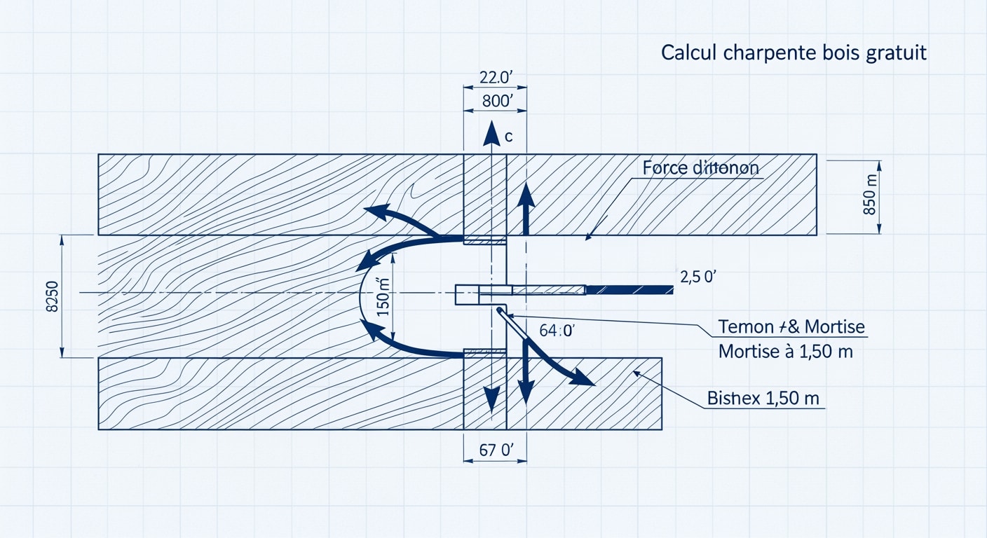 Calcul charpente bois gratuit - 4Génie Civil