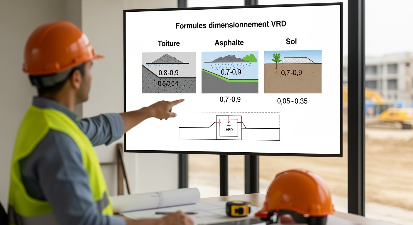 Formules Dimensionnement VRD : Guide Complet pour Réseaux EU & EP (2026) 3 Formules dimensionnement VRD - 4Génie Civil