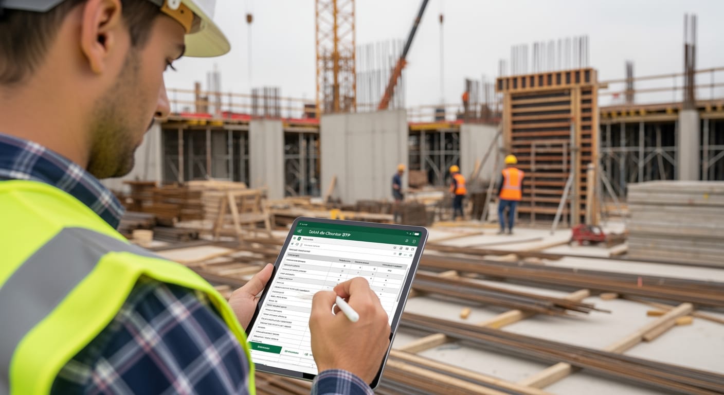 application excel de suivi de chantier btp efficace - 4Génie Civil
