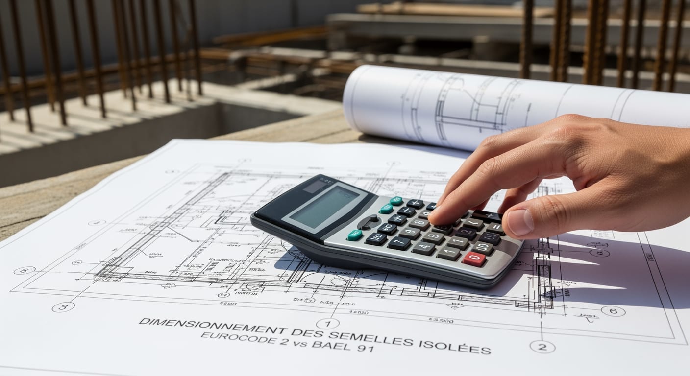 Dimensionnement des Semelles Isolées Eurocode 2 vs BAEL 91 - 4Génie Civil
