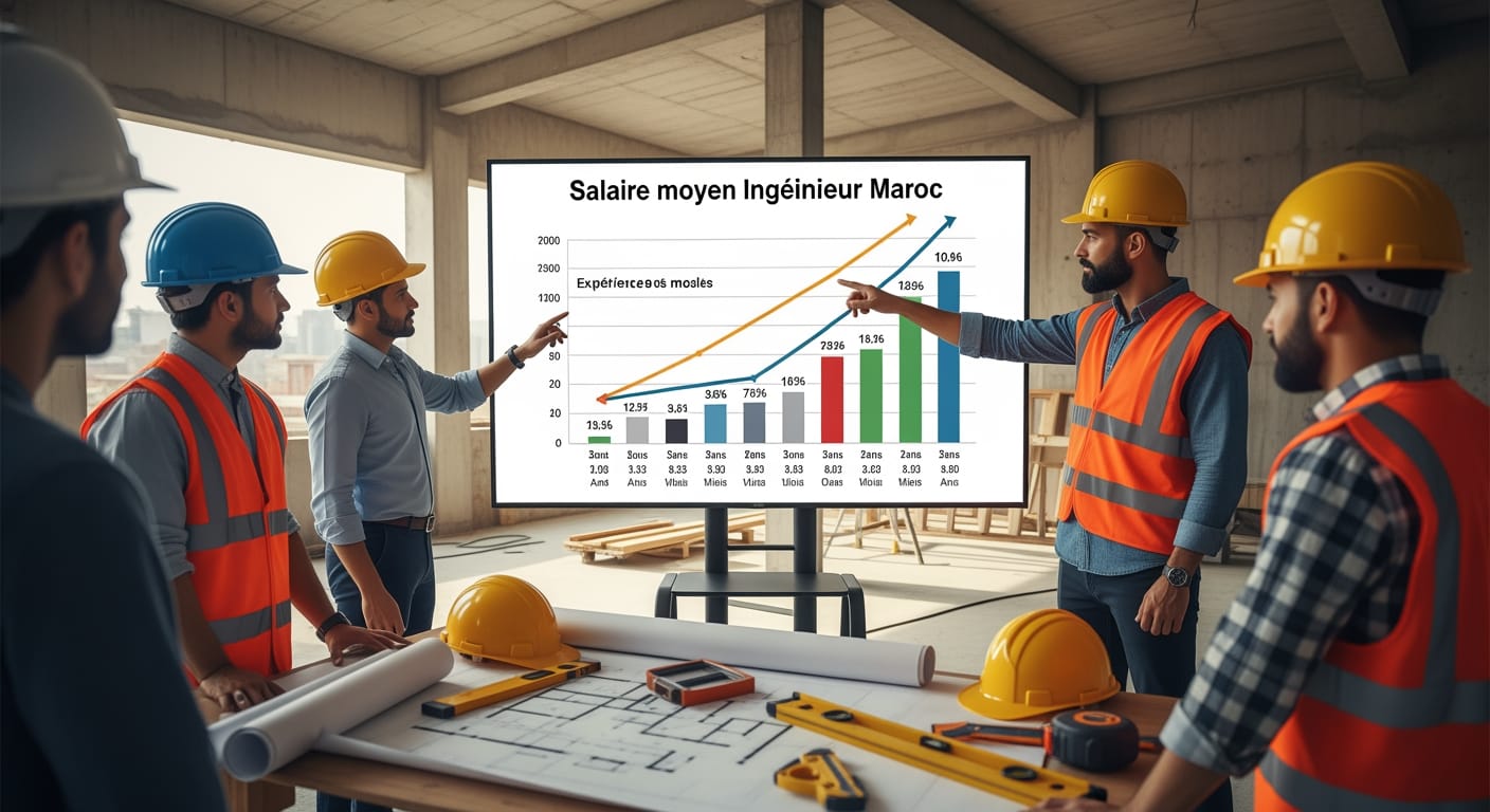 Salaire moyen ingénieur Maroc - 4Génie Civil