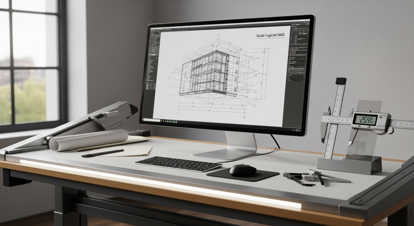 Logiciel DAO : Guide Complet pour Maîtriser la Conception Assistée par Ordinateur (2026) 1 Guide Logiciel DAO - 4Génie Civil