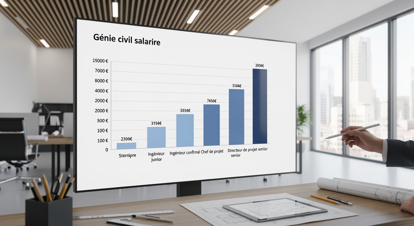 Génie civil salaire : Guide des Rémunérations au Maroc 2026 1 Génie civil salaire - 4Génie Civil