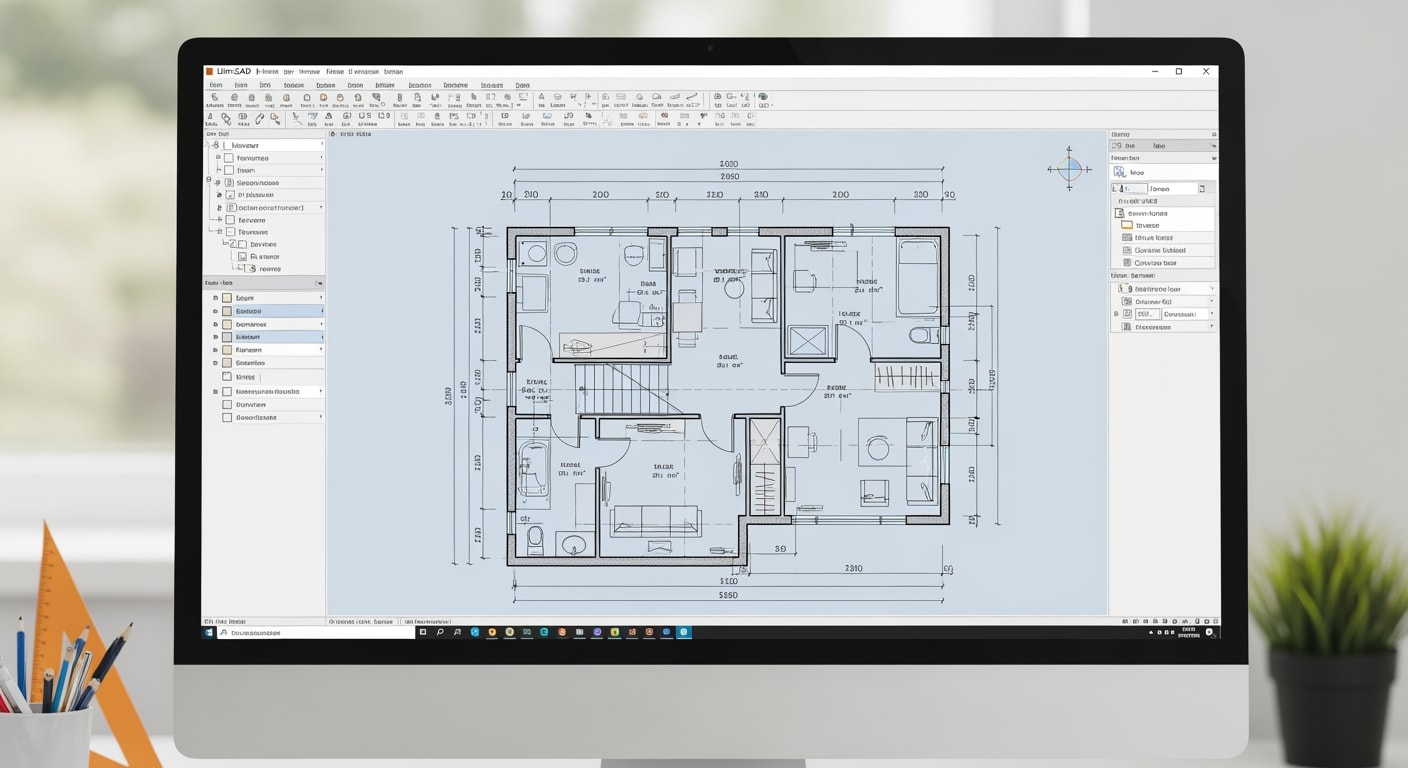 LibreCAD : Logiciel de DAO Gratuit pour Plans 2D (2026) 1 LibreCAD - 4Génie Civil