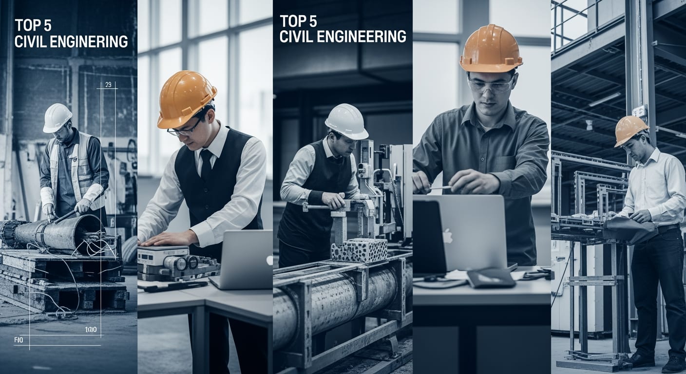 Top 5 métiers génie civil - 4Génie Civil