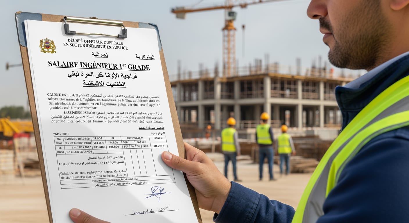 salaire ingénieur 1er grade Maroc - 4Génie Civil