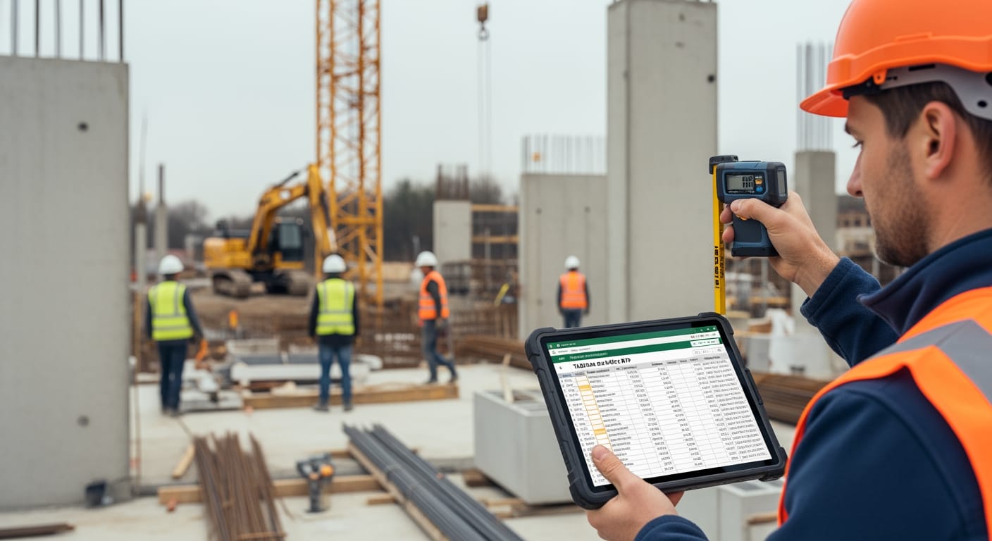 Tableau de Métré BTP - 4Génie Civil