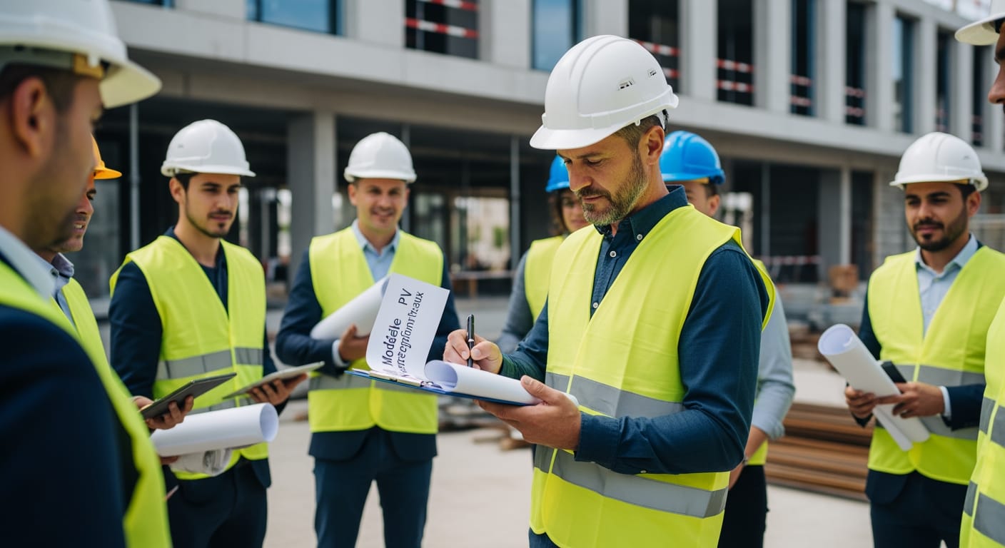 Modèle PV de Réception des Travaux 2026 PDF Word Excel - Guide complet de réception de chantier