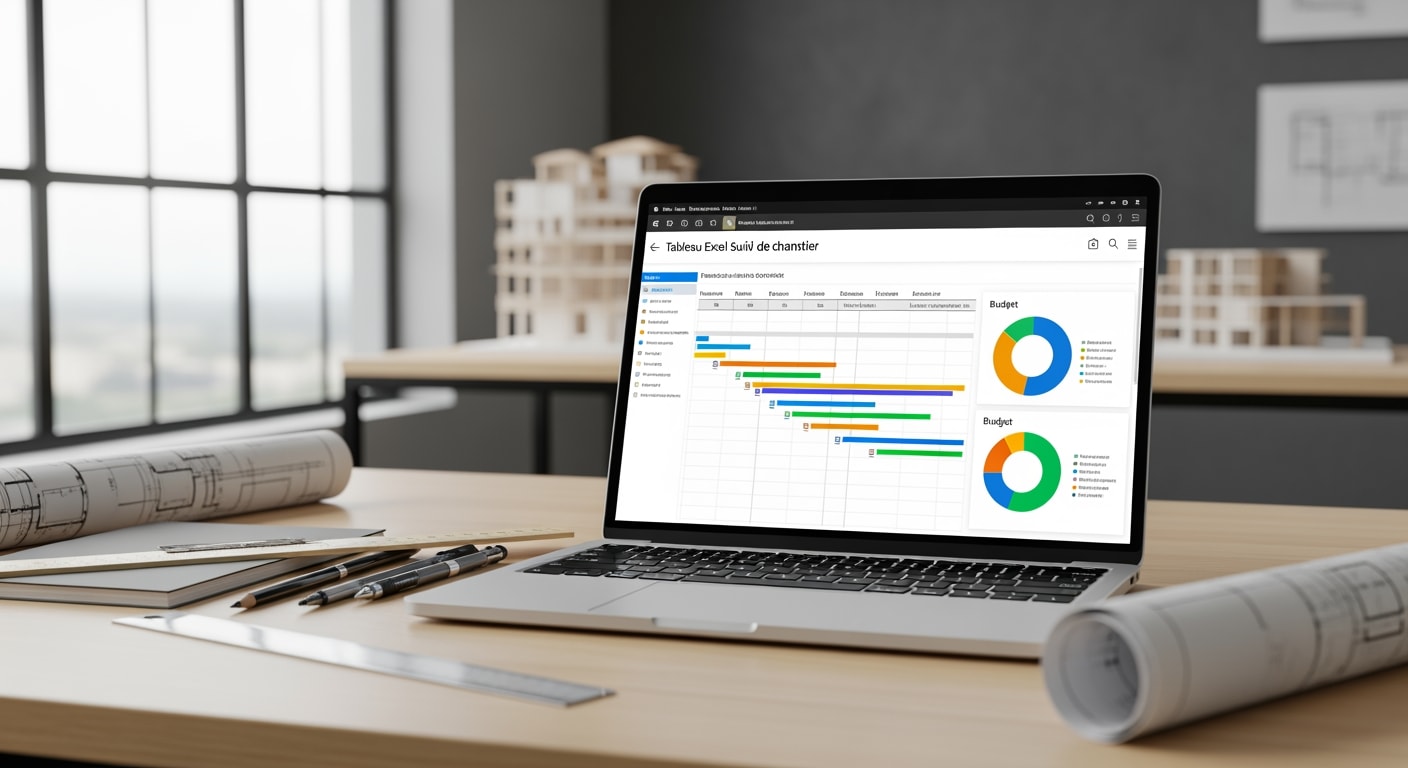 Tableau Excel suivi de chantier 2026 gratuit avec VBA RE2020 et calculs RDM - 4Génie Civil