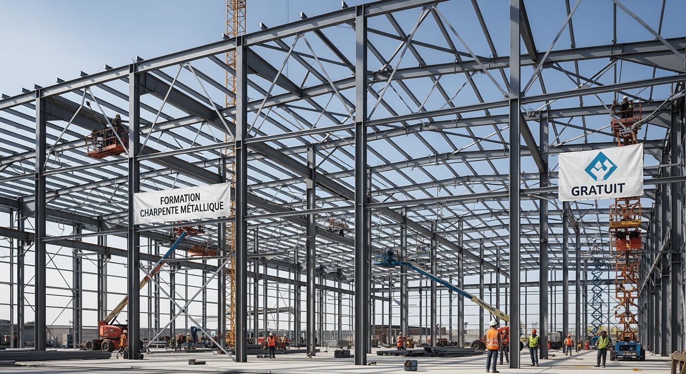Formation Charpente Métallique : Conception et Calcul (Gratuit) (Update 2026) 1 Formation Charpente Métallique Gratuit - 4Génie Civil