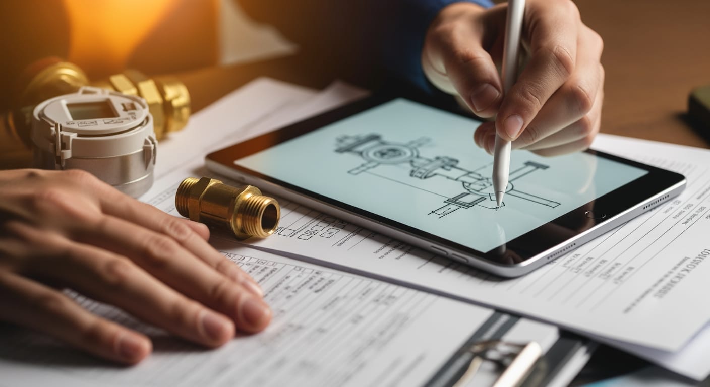 تفاصيل إدخال عداد الماء والكهرباء