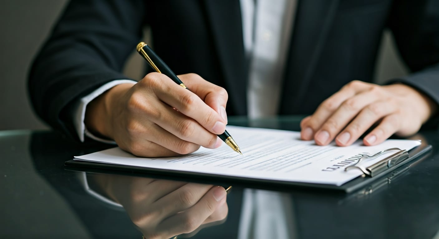 عقد كراء شقة - مرحلة التوقيع والمصادقة