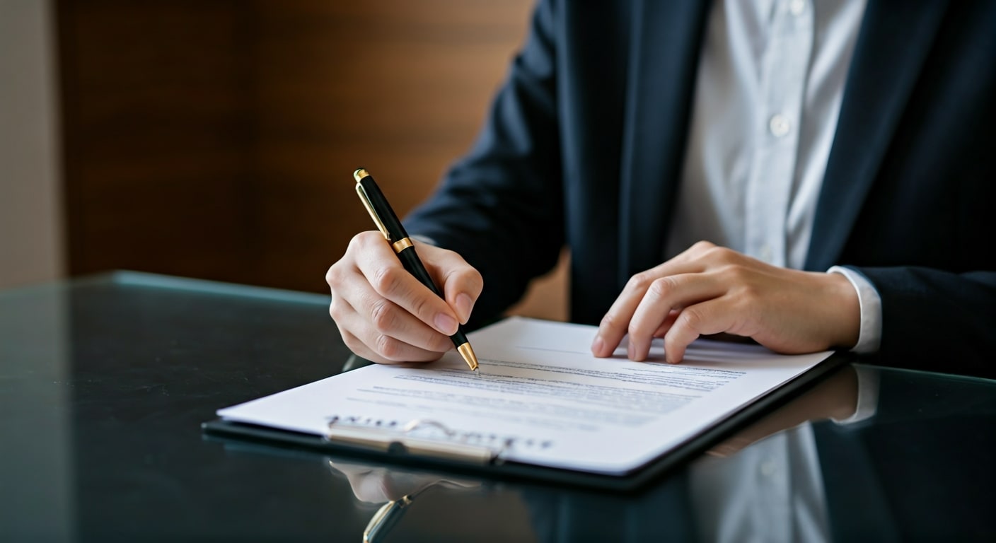 عقد كراء محل - مرحلة التوقيع والمصادقة