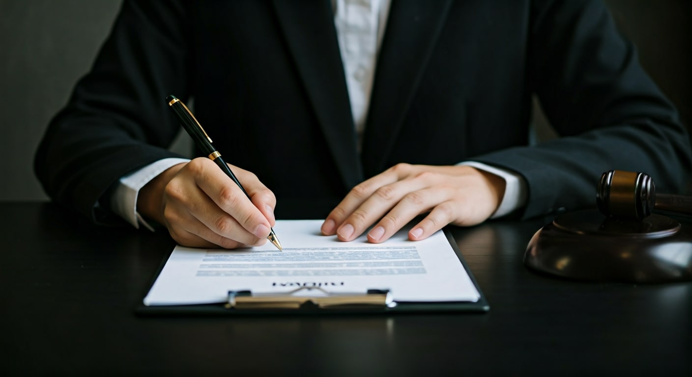 الطلاق الغيابي بتوكيل - مرحلة التوقيع والمصادقة