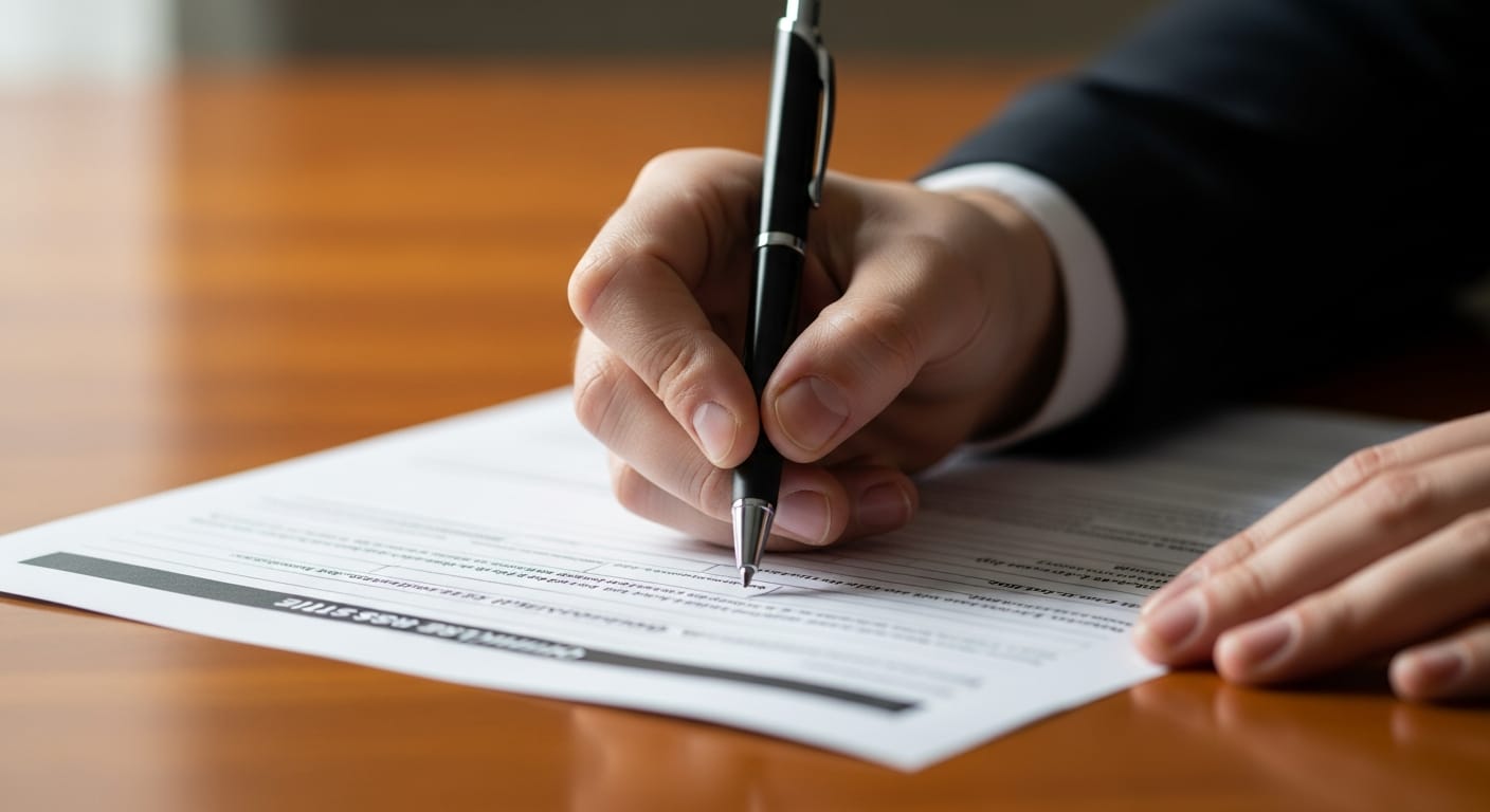 طلب تصحيح خطأ في الاسم العائلي - مرحلة التوقيع والمصادقة