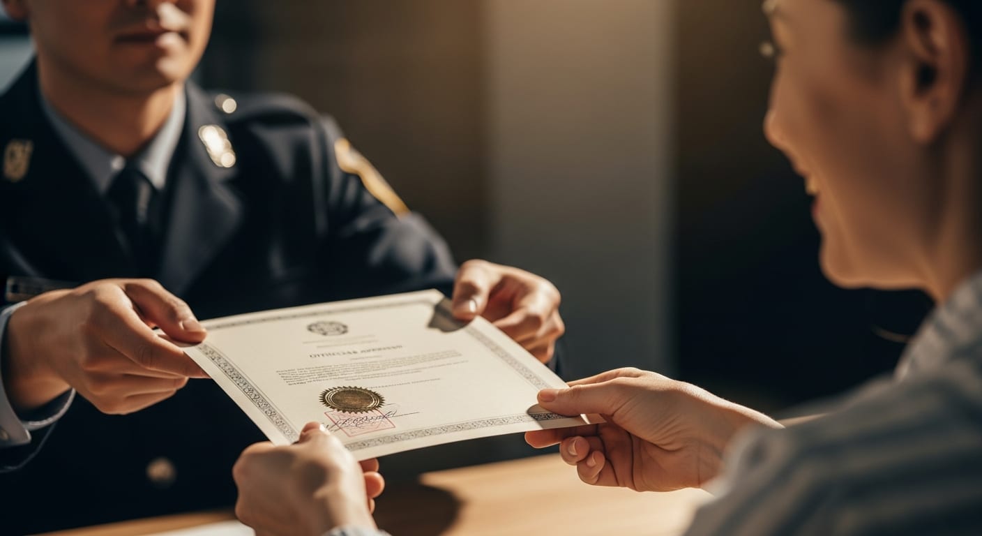 طلب تصحيح خطأ في الاسم العائلي - إتمام الإجراء بنجاح