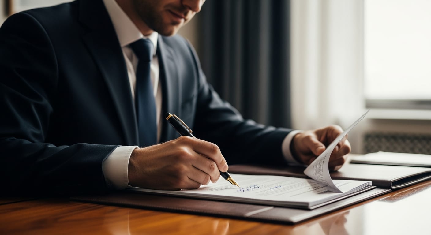 إنهاء عقد بالتراضي - مرحلة التوقيع والمصادقة