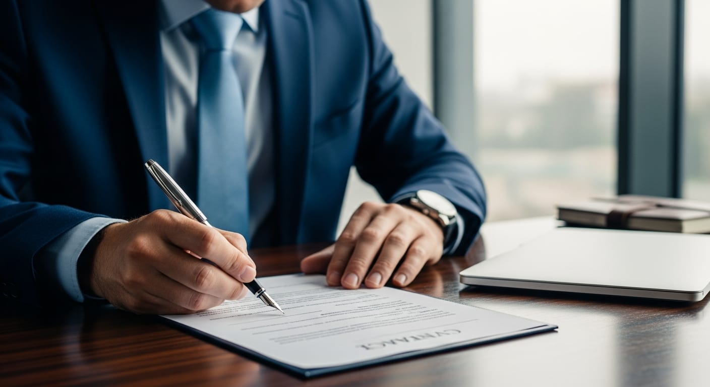 عقد شراكة - مرحلة التوقيع والمصادقة