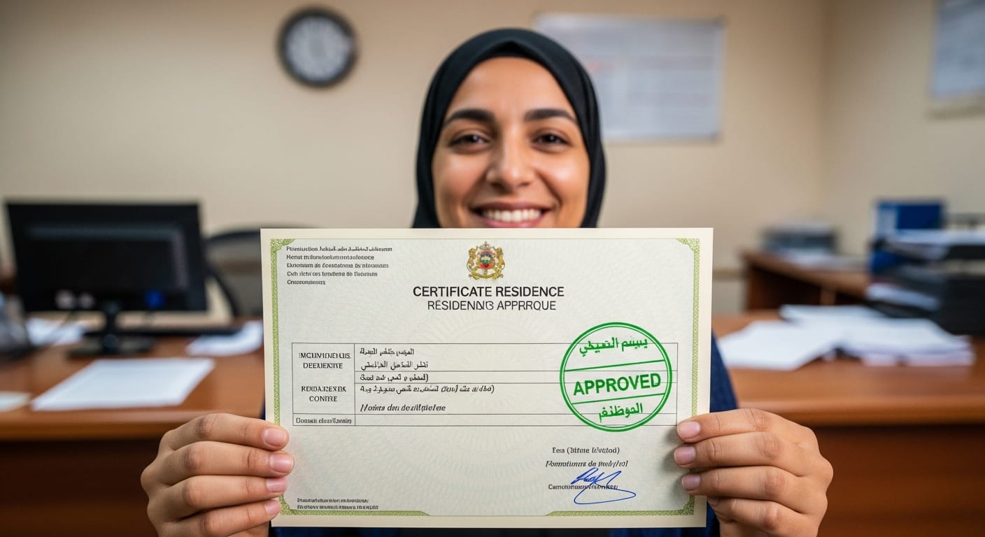 شهادة السكنى في المغرب - إتمام الإجراء بنجاح