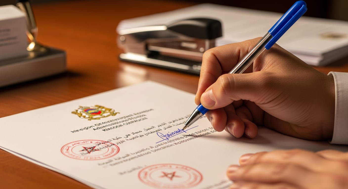 الدليل الشامل لكتابة شكاية الى وكيل الملك - مرحلة التوقيع والمصادقة