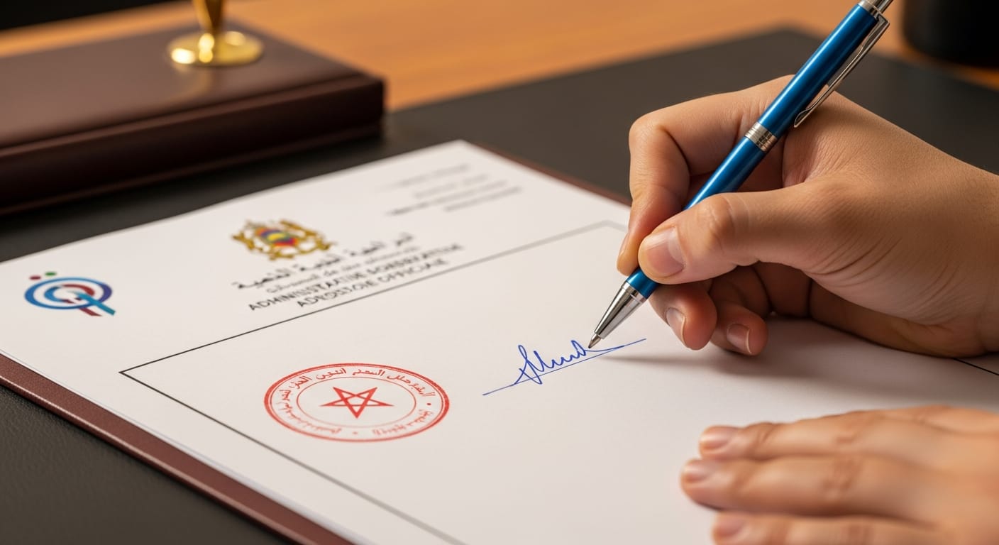 شكاية ضد جار - مرحلة التوقيع والمصادقة