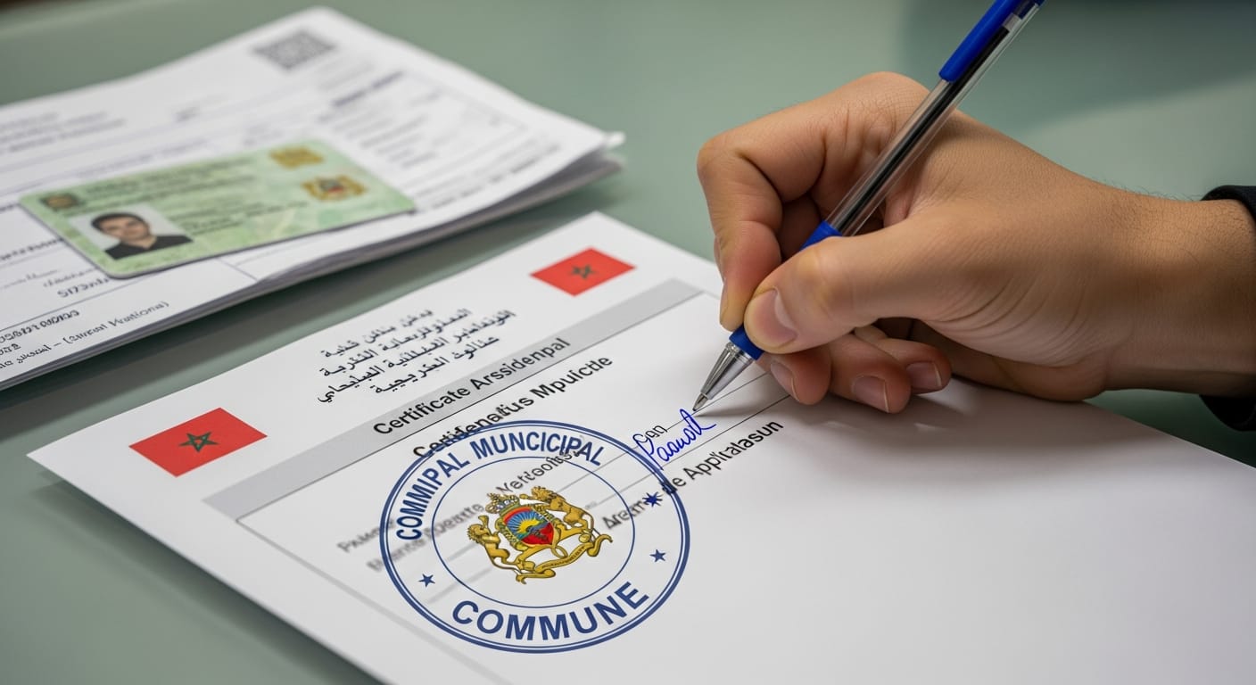 مسطرة الحصول على شهادة السكنى - مرحلة التوقيع والمصادقة
