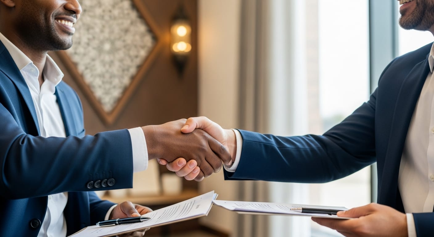 أفضل عقد شراكة بين طرفين - إتمام الإجراء بنجاح