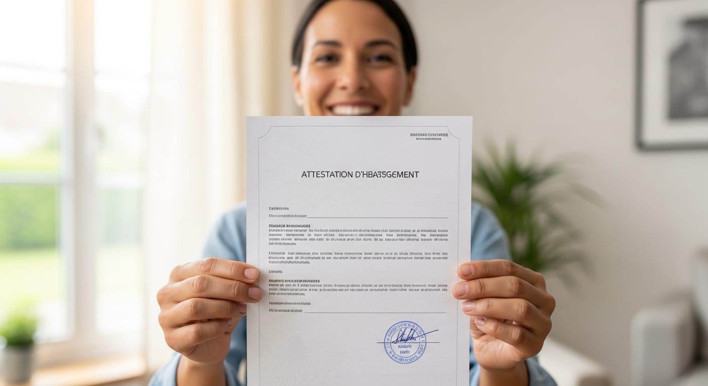 ATTESTATION D'HEBERGEMENT - إتمام الإجراء بنجاح