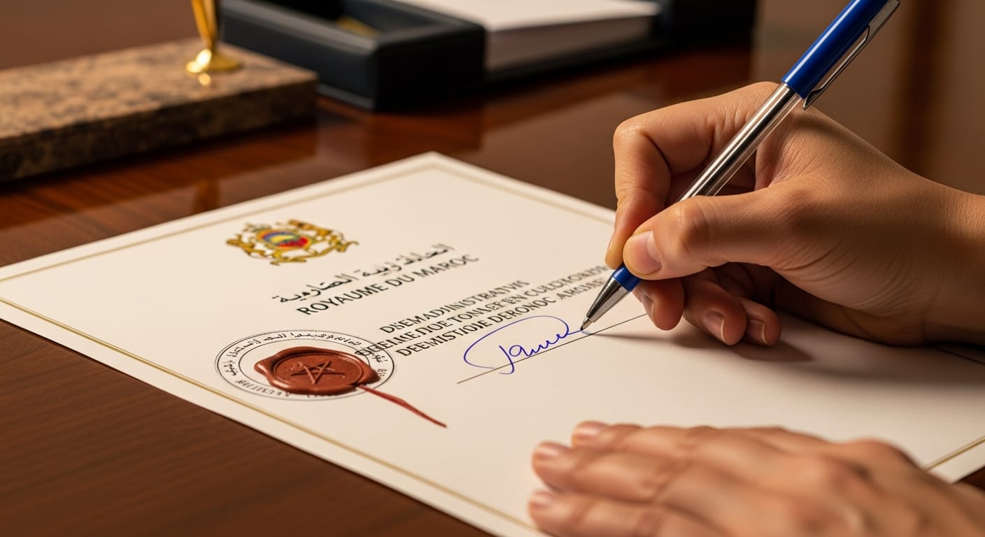 تصريح العمل اعمال الحفر - مرحلة التوقيع والمصادقة